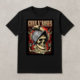 Guns N' Roses Concert Tour 2025 Hradec Králové Czech Republic June 15 Skull Soldier Art T-Shirt - Get Trend Merch